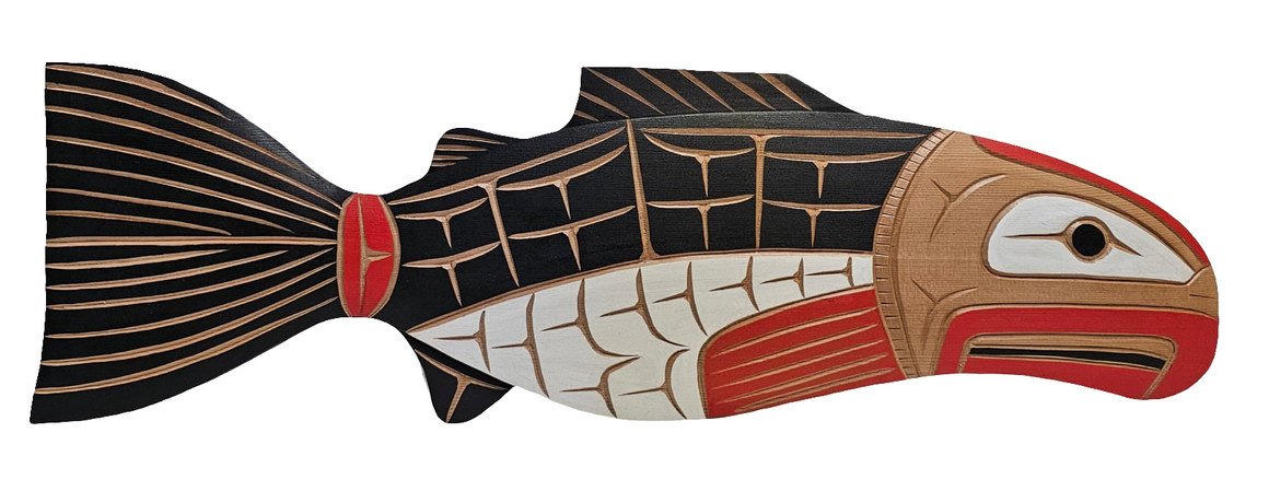 Salmon Plaque by Neil Baker