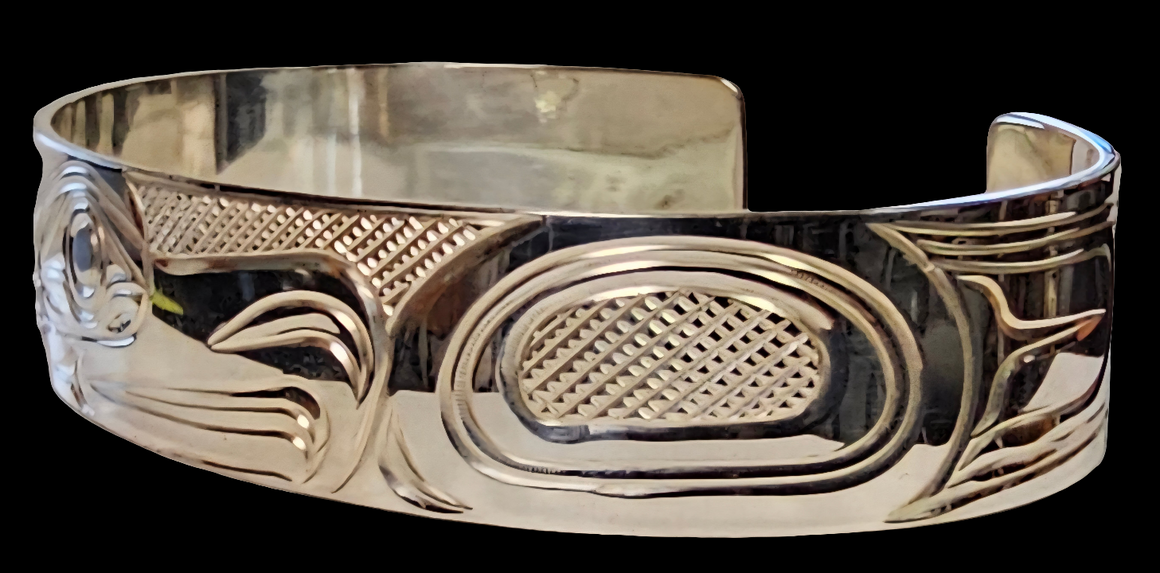 Thunderbird 1/2" Silver Bracelet by Liam Baker