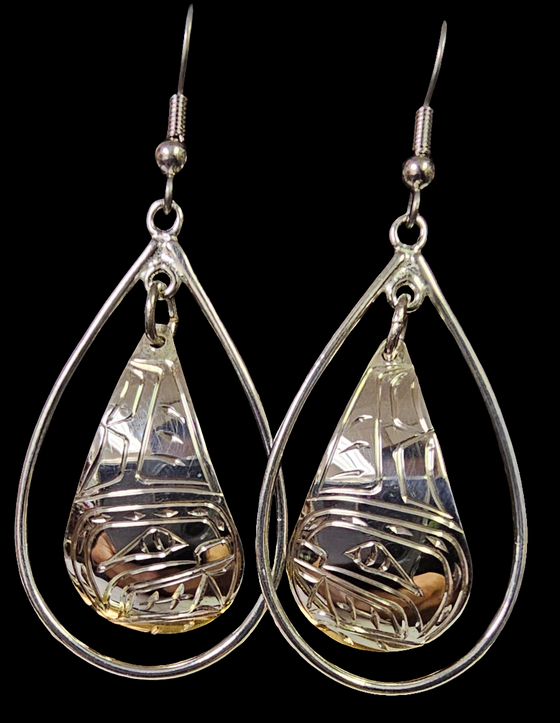 Orca Tear Drop Pendant