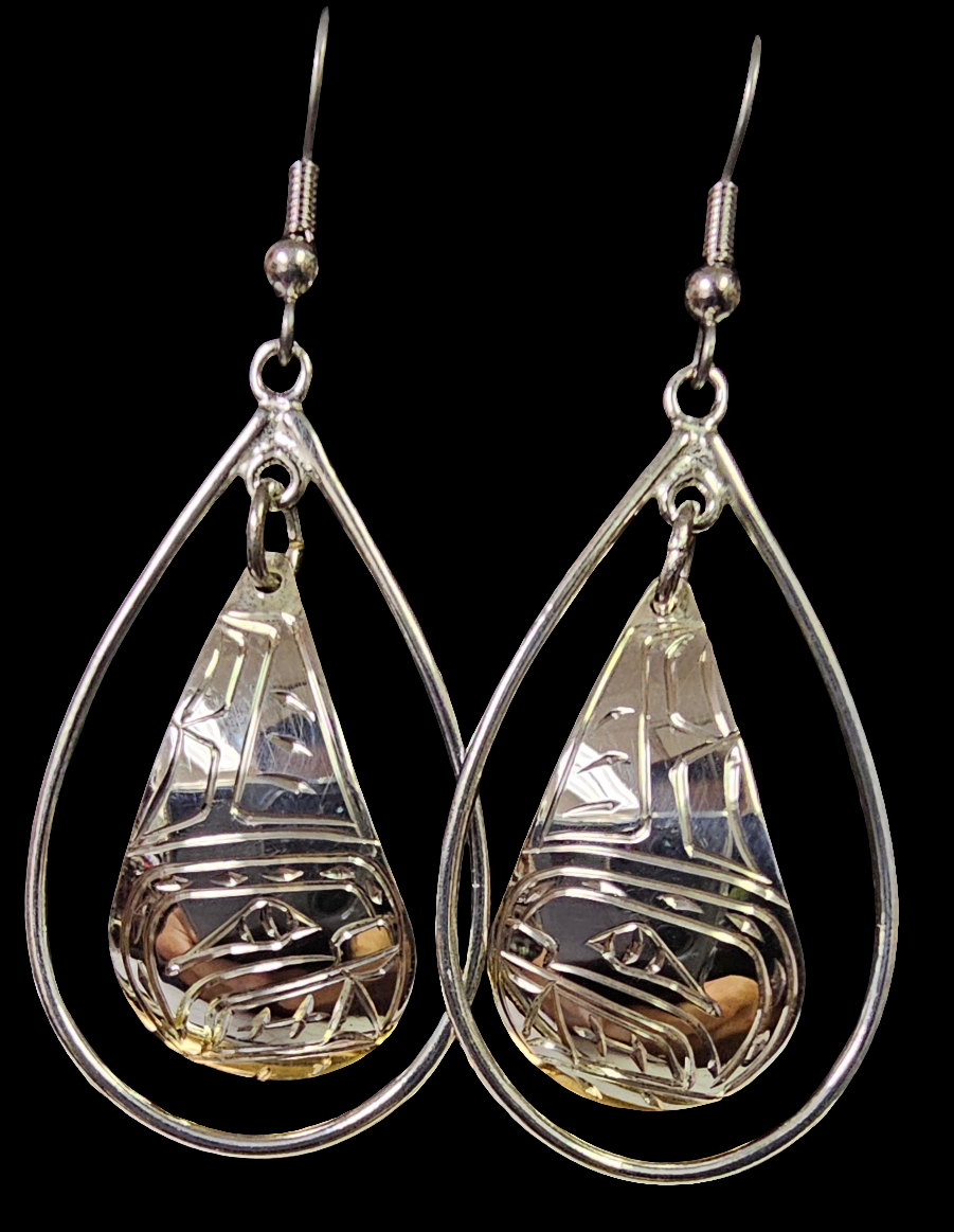 Orca Tear Drop Pendant