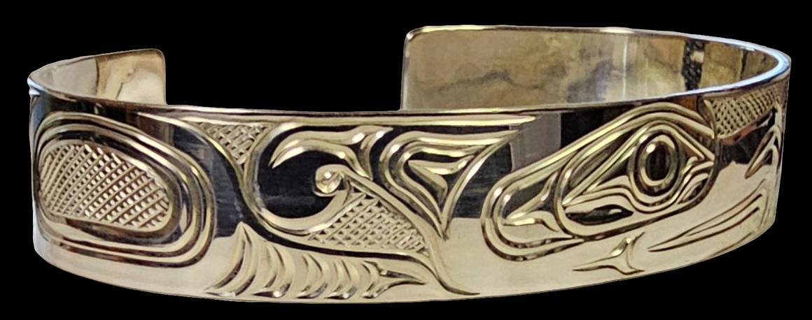 Thunderbird 1/2" Silver Bracelet by Liam Baker