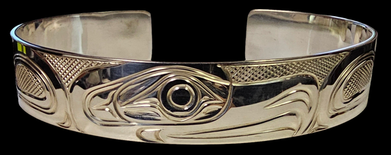 Eagle 1/2" Silver Bracelet by Liam Baker