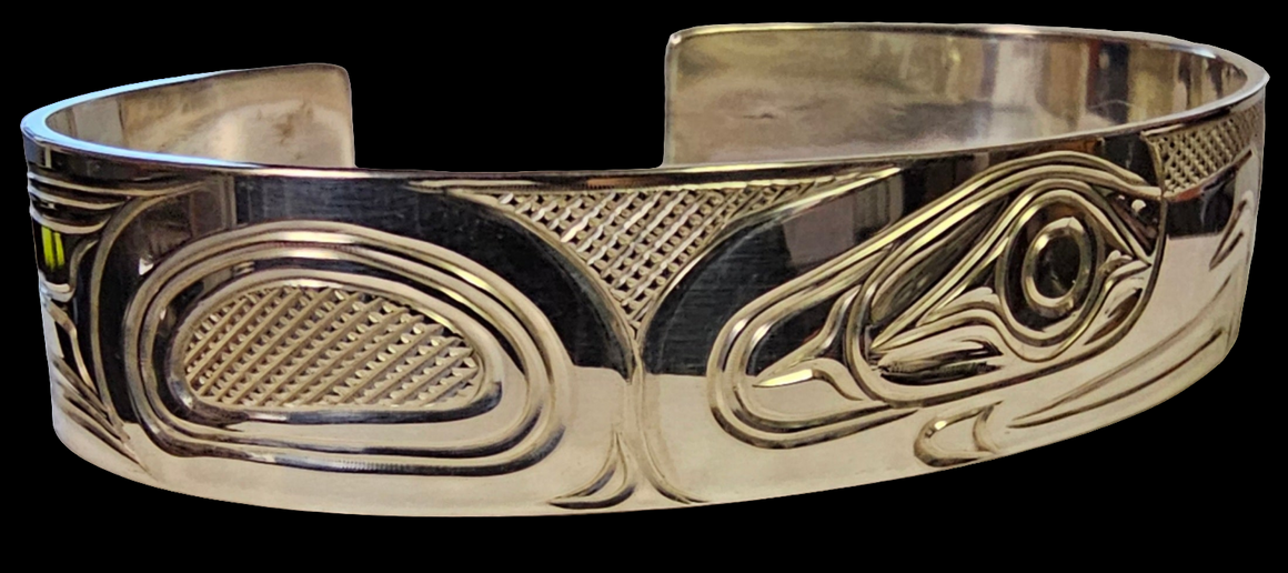 Eagle 1/2" Silver Bracelet by Liam Baker