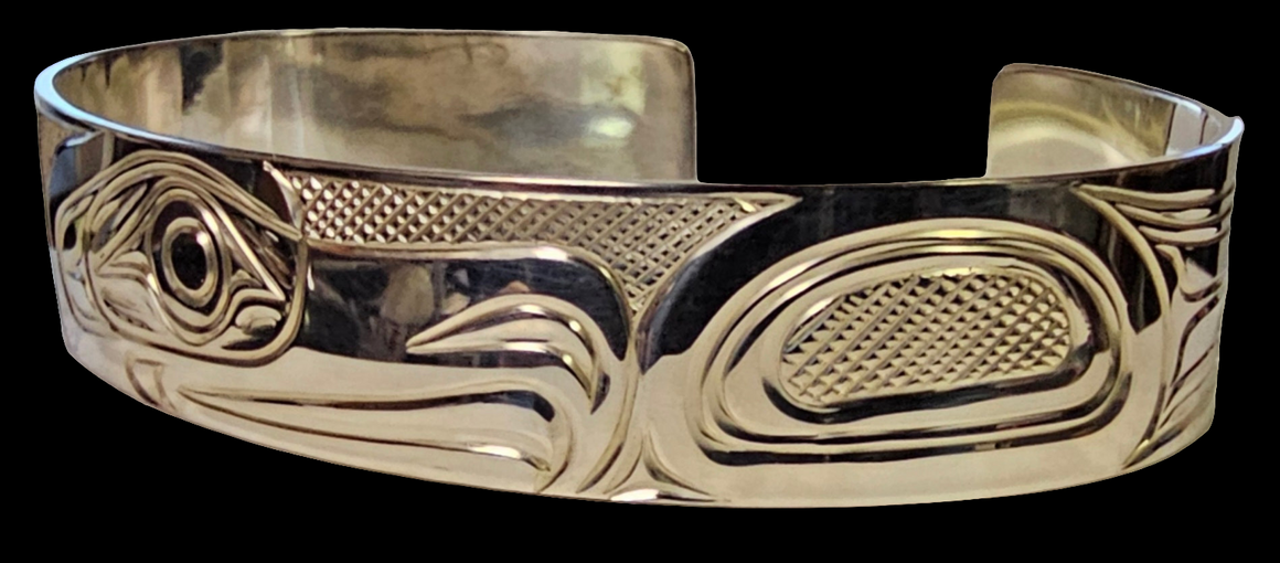 Eagle 1/2" Silver Bracelet by Liam Baker