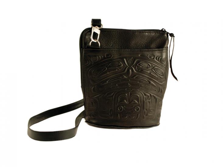 Bear Box Deer Leather Cross Body Bag