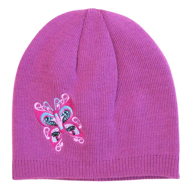 Embroidered Butterfly Toque
