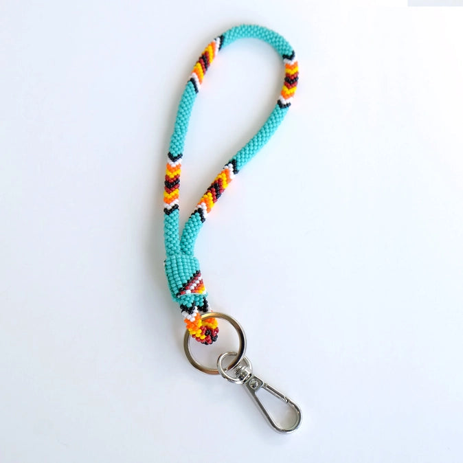 Beaded Wrist Lanyard 7”