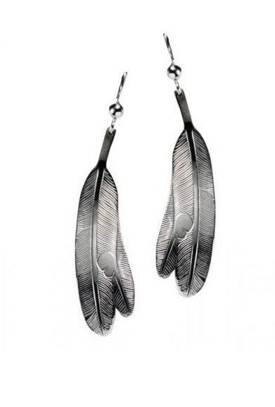Bill Helin Eagle Feather Earrings