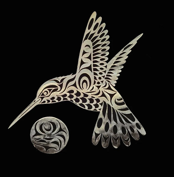 FN Hummingbird With Moon
