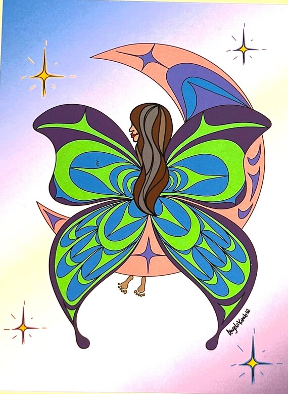 Minky Baby Blanket (Fairy Moon)