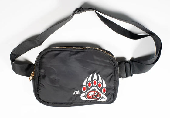 Embroidered Hip Pack - Bear Paw Design