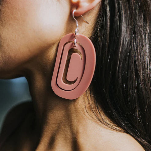 Large Ovoid Earrings
