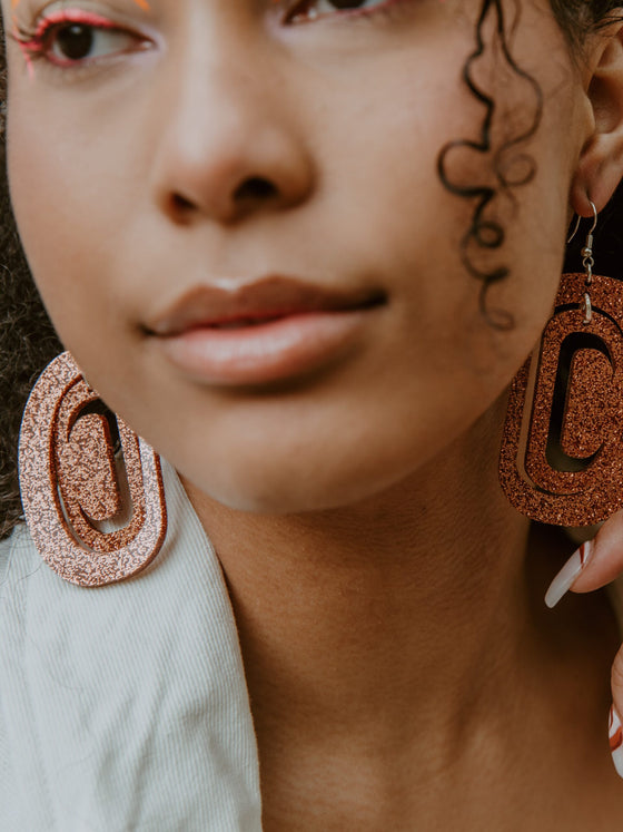 Large Ovoid Earrings