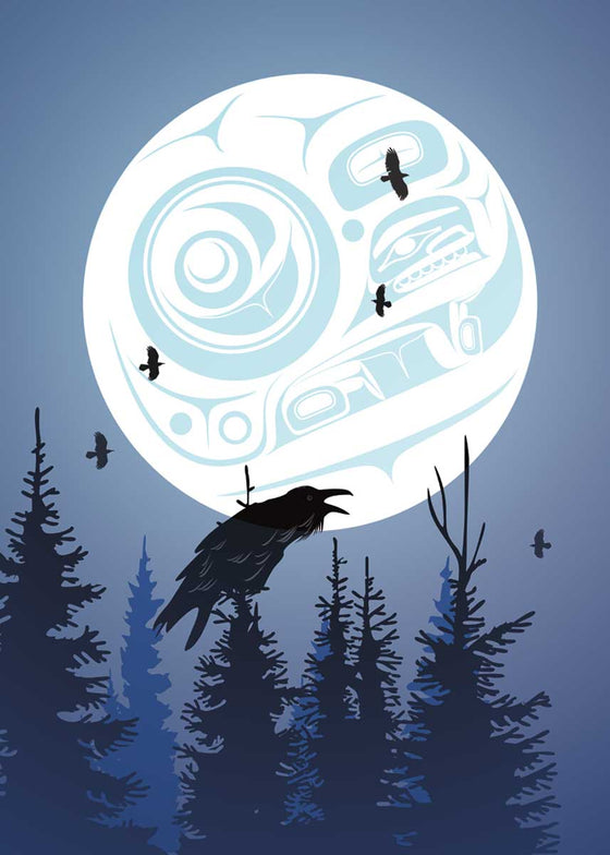 Raven Moon Magnet