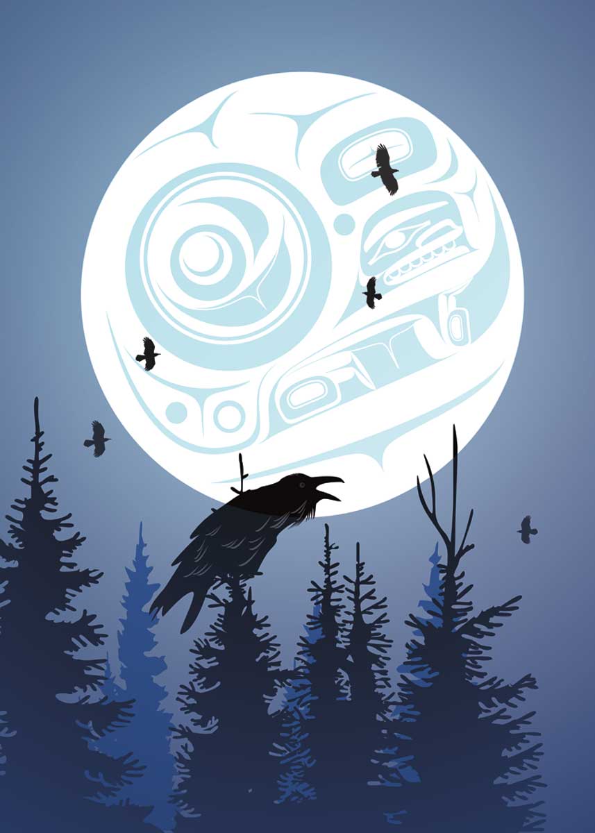 Raven Moon Magnet