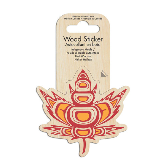 Wood Sticker - Maple Leaf