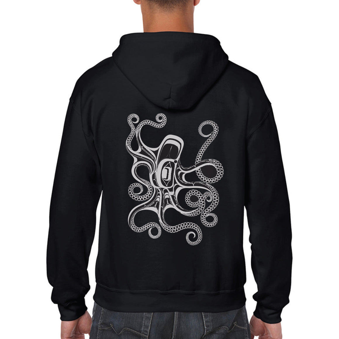 Zippered Hoodie - Octopus (Nuu)