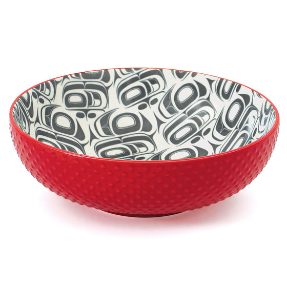 Transforming Eagle Porcelain Art Serving Bowl