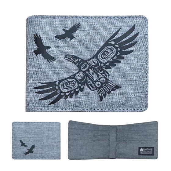 Crosshatch Wallet Eagle Soaring