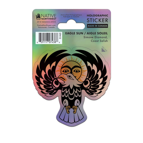 Holographic Sticker - Eagle Sun