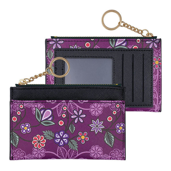 Zippered Wallet - Ojibway Florals