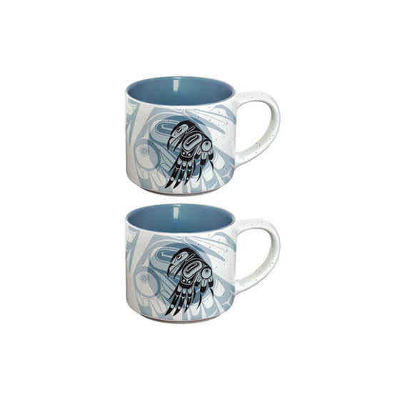 Ceramic Espresso Mugs 2pk - Raven Moon