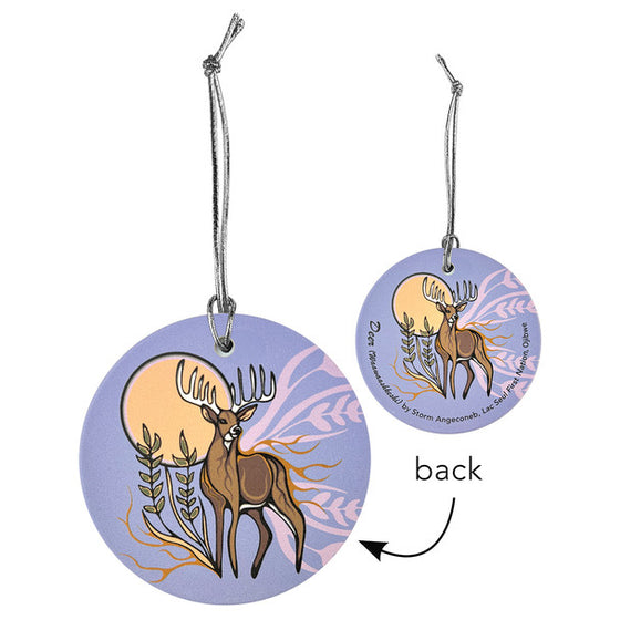 Ceramic Ornament - Deer (Waawaashkeshi)