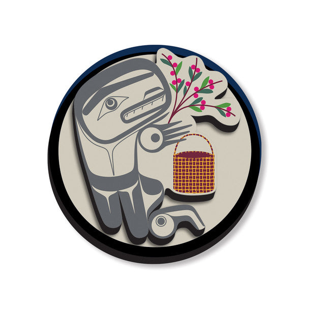 3D Magnet - Berry Picker in Moon