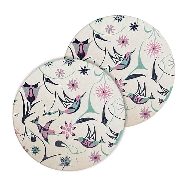 Hummingbird Ceramic Coaster