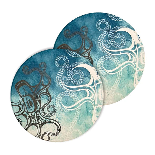 Nuu (Octopus) Ceramic Coaster