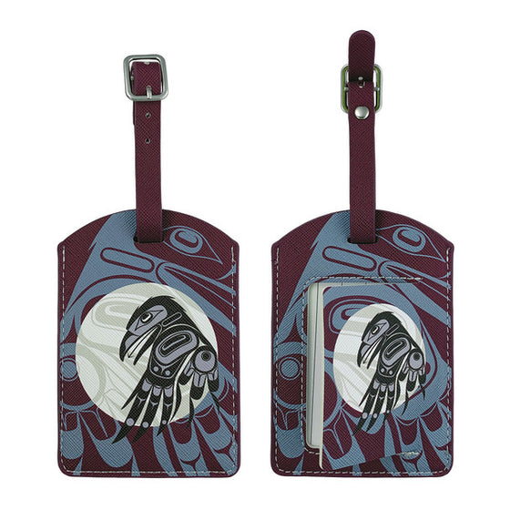Raven Moon Luggage Tag