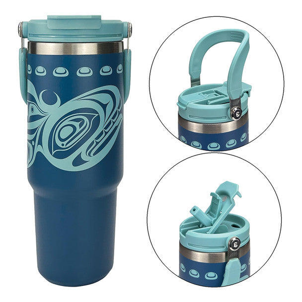 Easy-Carry Insulated Tumbler (30oz) - Whale