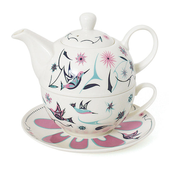 Tea Kettle Set Hummingbird