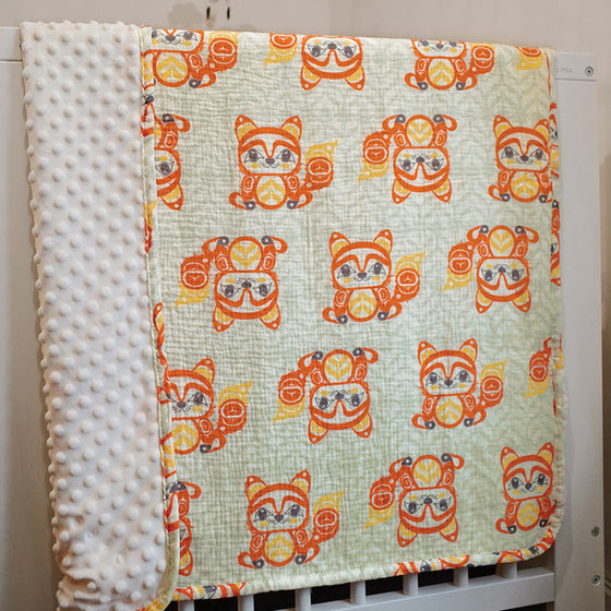 Fox Baby Blanket
