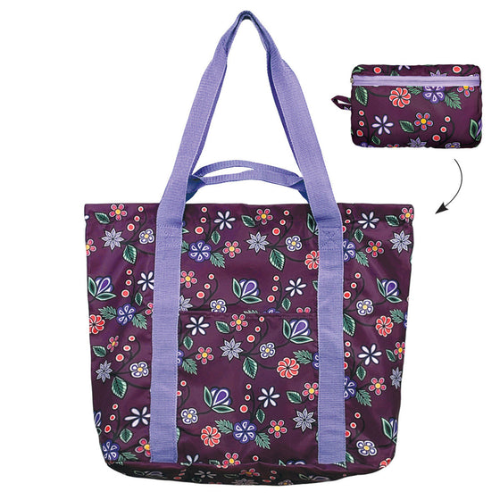 Packable Tote - Ojibway Florals