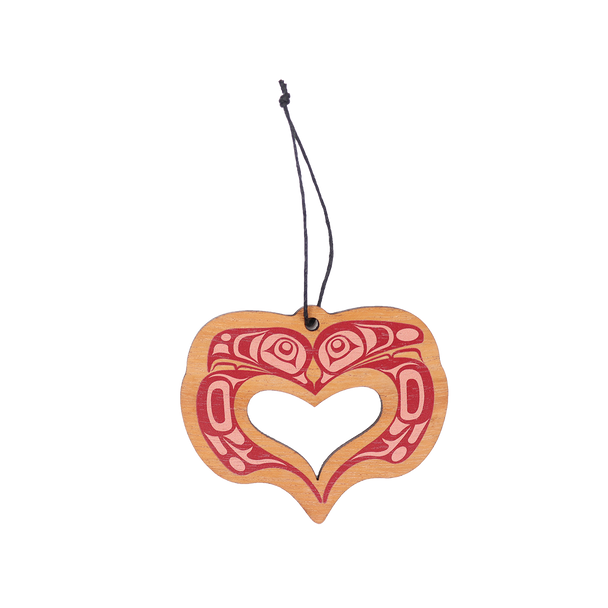 Wood Ornament - Love Birds