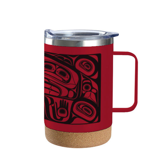 Treasure Our Ancestors Design Cork Base Travel Mug 16 0z