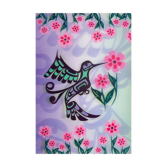 3D Lenticular Art Magnet - Hummingbird