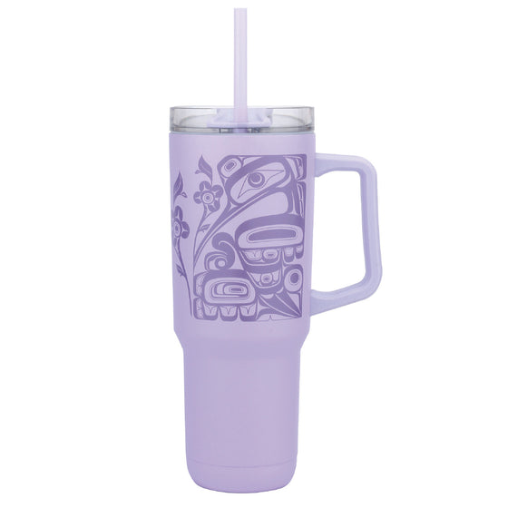 40oz Hummingbird Insulated Tumblers with Straw