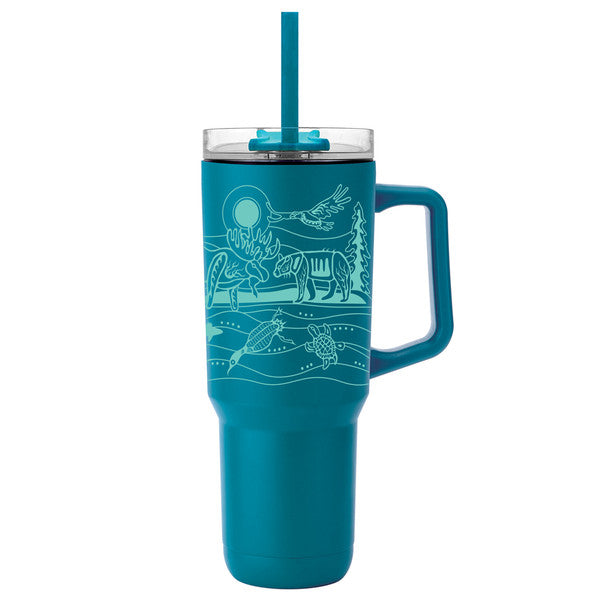 40oz Insulated Tumblers with Straw