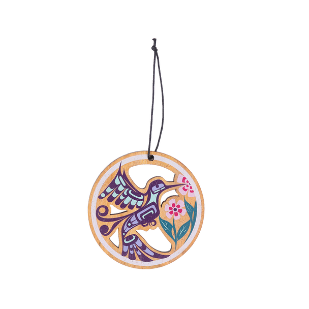 Wood Ornament - Hummingbird