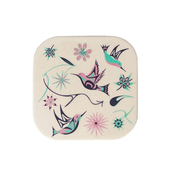 Hummingbird Bamboo Coasters