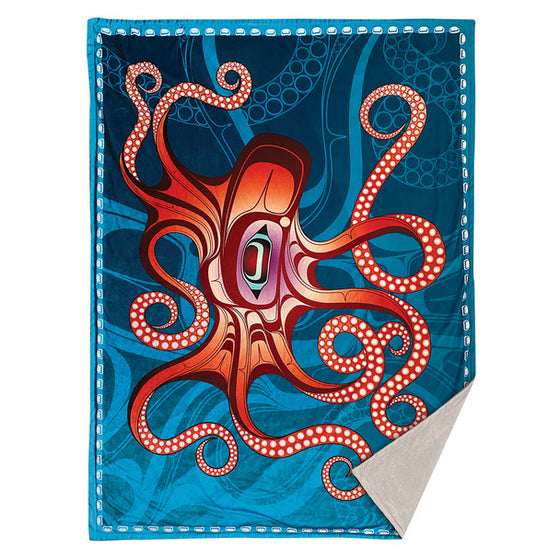 Fleece Octopus Blanket