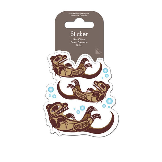 Sea Otter Vinyl Sticker