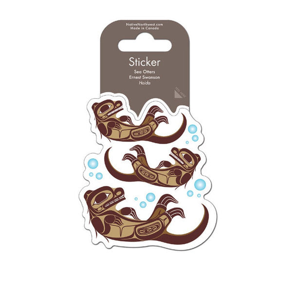 Sea Otter Vinyl Sticker