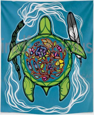 Prayers for Turtle Island Fleece Blanket