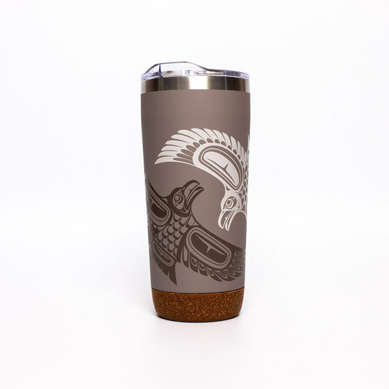 Dual Raven 20 oz Cork Base Travel Mug