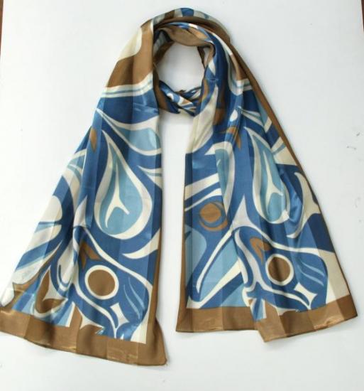 Raven Poly Satin Scarves