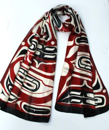 Raven Poly Satin Scarves