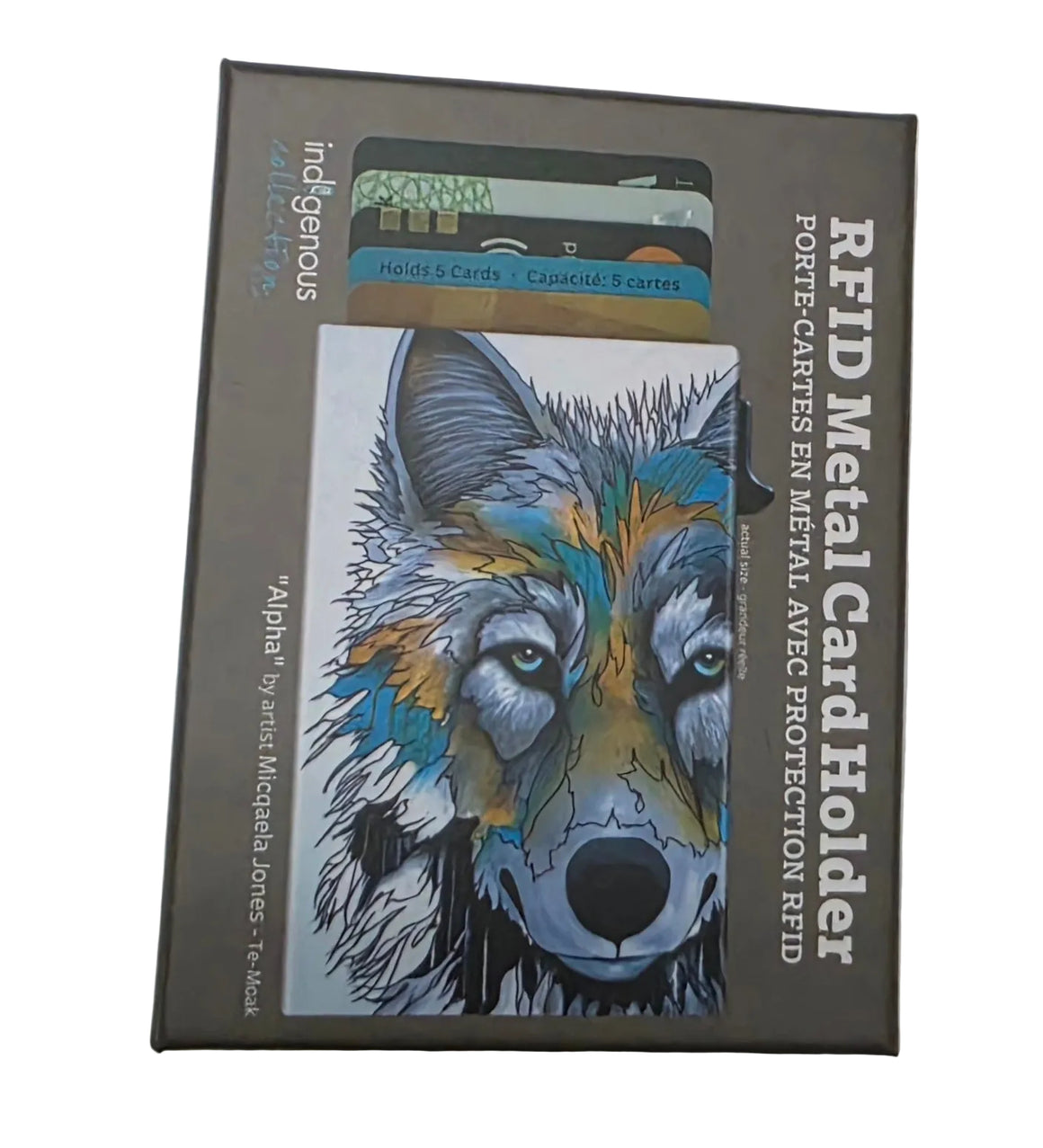 "Alpha" Metal Card Holder